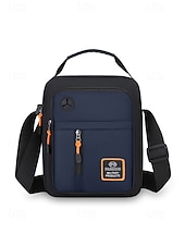 お買い得  メンズバッグ-メンズオックスフォードクロスボディバッグ、マルチカラー、複数のコンパートメントを備えた大容量、調節可能なショルダーストラップ、カジュアルやアウトドア旅行の日常使いに最適