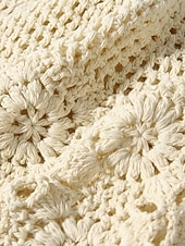 Недорогие Женские шляпы-Женская вязаная шапка-бини в стиле бохо с цветочным принтом, из хлопковой смеси, разных цветов, для повседневной носки, путешествий, отдыха и пляжного курорта.