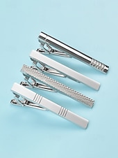 Недорогие Свадьба ACC-Мужские зажимы для галстука из сплава – разнообразные модели, элегантный дизайн, идеально подходят для свадеб, вечеринок и деловых поездок.