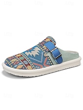 cheap Men-Men's White Canvas Slip-On Loafers with Adjustable Strap, Breathable and Lightweight, Best for Beach Vacation, Travel and Casual Outings