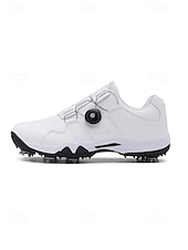 cheap Men's Golf Shoes-Men's Premium White Golf Shoes with High-Performance Outsole – Stylish and Comfortable for Professional Golf Players