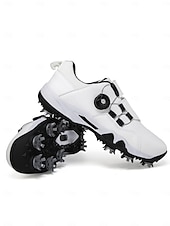 economico Scarpe da Golf per Donne-Scarpe da golf professionali da donna – suola antiscivolo con tacchetti &amp;Chiusura regolabile, stile sportivo performante per golf, allenamento all'aperto e attività atletiche