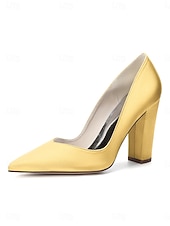 Χαμηλού Κόστους Μητέρα της Νύφης/του Γαμπρού-Γυναικεία μπλε σκούρο γόβες με ψηλό τακούνι, κομψά παπούτσια για τη μητέρα της νύφης για γάμο στην πόλη, άνετα παπούτσια με μυτερή μύτη και μεσαίο τακούνι για επίσημες εκδηλώσεις &amp;βραδινά ρούχα