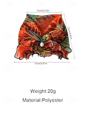 economico Accessori per le vacanze-sciarpa in chiffon di poliestere in stile bohémien da donna, stampe floreali multicolori, fascia versatile, perfetta per l'abbigliamento casual quotidiano e le vacanze al mare