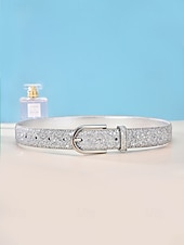 economico Accessori per le vacanze-cintura da donna in similpelle, colori oro e argento, regolabile, accessorio elegante per abbigliamento casual quotidiano, viaggi e vacanze
