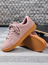 preiswerte Damen-Sneaker-Grüne Damen-Sneaker – minimalistische Schnürschuhe für Damen, ideal für Reisen, Alltag und Shopping