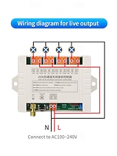 cheap Smart Switch-DC12V 24V 4CH Remote Control Switch RF Transmitter and Receiver 433mhz Power ON OFF Switches