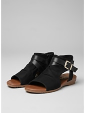 abordables Sandales Plates-Sandales à bout ouvert en imitation daim pour femme, fermeture éclair à l'arrière – style décontracté chic, confort optimal pour la marche, les voyages, le week-end, le jardinage et le quotidien