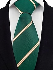 お買い得  結婚 ACC-メンズポリエステルストライプネクタイ、クラシックフォーマルビジネス＆ウェディングパーティーアクセサリー、複数の色、男性のためのエレガントなプロフェッショナルスタイル