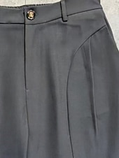 economico Pantaloni eleganti-Per uomo Pantaloni Pantaloni Eleganti Tasca Bottoni Semplice Comodità Traspirante Lunghezza intera All'aperto Abbigliamento casual alla moda Vacanza Moda Marrone Grigio scuro Inelastico