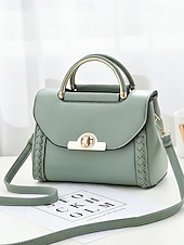 abordables Cabas et fourre-tout-Sac à main bandoulière femme en similicuir avec poignée supérieure et bandoulière réglable, élégant sac à main multicolore pour un usage quotidien décontracté, les trajets domicile-travail et les sorties en vacances.