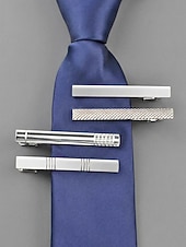 Недорогие Свадьба ACC-Мужские зажимы для галстука из сплава – разнообразные модели, элегантный дизайн, идеально подходят для свадеб, вечеринок и деловых поездок.