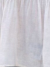 voordelige Effen Blouses-Dames Singlet Imitatie katoenlinnen Ruche Effen Modieus Stijlvol Klassiek Mouwloos Vierkante hals Normale tops Dagelijks Uitgaan Weekend Wit Zomer Lente