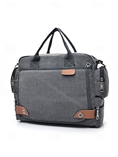 voordelige Herentassen-Herentas van canvas met meerdere vakken, geschikt als messenger- of crossbodytas – verstelbare riem, grote inhoud, duurzame stof, ideaal voor dagelijks gebruik, woon-werkverkeer en reizen.