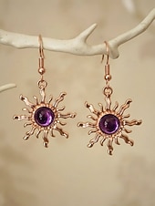 billiga Semestertillbehör-Bohemiska örhängen med solhänge för kvinnor – legeringsmaterial, flera färgalternativ, perfekta för vardagskläder och strandsemesterstil