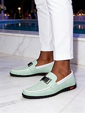 preiswerte Männer-Atmungsaktive, leichte und bequeme Golfschuhe zum Hineinschlüpfen mit Schnalle für Herren – ideal für Abende im Resort, Ausflüge in den Country Club, Veranstaltungen am Pool, Urlaubsfeiern und gehobene Freizeitkleidung auf Reisen.