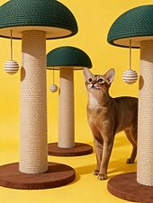 お買い得  キャットツリー-猫の爪とぎポール、爪とぎポール、キノコ型、猫の爪とぎ、麻紐