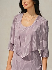  Naisten kohauttaa olkiaan Illuusiopitsi Kukka Tyylikäs Perus 3/4 hiha Tiukka pyöreä kaula-aukko Tavalliset topit Päivittäin Häävieras Lomavaatteet Syreeni Kesä Kevät Syksy