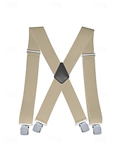 billige Bryllup ACC-Elastiske justerbare seler i polyester for menn i flere farger for bryllupsfester, kontorpendling, forretningsantrekk og formell bruk