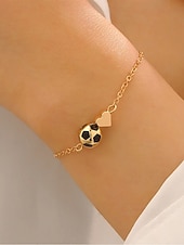 cheap Accessories-Women's Soccer Ball Pendant Necklace Bracelet Set Alloy Fan Jewelry in Multiple Ball Styles for Soccer Matches, Sports Fans, Casual Daily Wear &amp; Travel Vacation