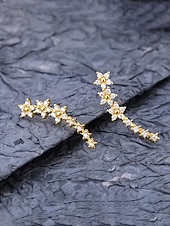 economico Orecchino da donna-orecchini da donna in lega boho con fiori, eleganti e alla moda, disponibili in oro e argento, leggeri ed eleganti, perfetti per le vacanze, i viaggi, l'uso quotidiano e gli outfit casual