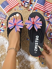 abordables Chaussures pour femmes-Femmes Occasionnel Quotidien Plage Nœud Talon plat Bout ouvert Occasionnel Tissu A enfiler Rouge Beige Rouge + Bleu