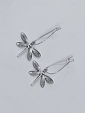 economico Orecchino da donna-Orecchini pendenti da donna in lega a forma di libellula, stile bohémien, gioielli leggeri ispirati alla natura, perfetti per l'uso quotidiano, i viaggi e le vacanze estive.