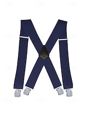 billige Bryllup ACC-Elastiske justerbare seler i polyester for menn i flere farger for bryllupsfester, kontorpendling, forretningsantrekk og formell bruk