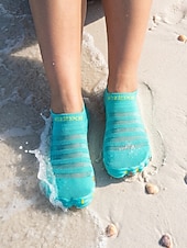 economico Donne-Scarpe da acqua da donna a punta larga in maglia – calzini da acqua leggeri, ad asciugatura rapida, a piedi nudi, con suola antiscivolo, minimalisti, da spiaggia &amp;stile outdoor per nuoto, snorkeling,