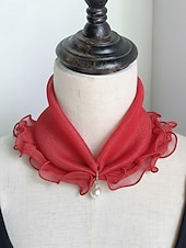 economico Accessori per le vacanze-sciarpa in chiffon di poliestere in stile bohémien da donna, stampe floreali multicolori, fascia versatile, perfetta per l'abbigliamento casual quotidiano e le vacanze al mare