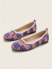  Женские балетки к 250-летию США — патриотичные, удобные прогулочные туфли со звёздами и полосами для парадов в честь Дня независимости 2026 года. &праздничное путешествие по городу
