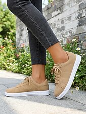 preiswerte Damen-Sneaker-Grüne Damen-Sneaker – minimalistische Schnürschuhe für Damen, ideal für Reisen, Alltag und Shopping