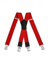 お買い得  結婚 ACC-男性用調節可能なポリエステルサスペンダー - 伸縮性があり、マルチカラーのオプション、丈夫なクリップ、結婚式、パーティー、カジュアルな普段着に最適
