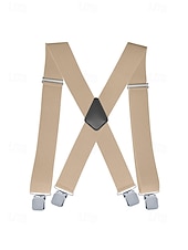 billige Bryllup ACC-Elastiske justerbare seler i polyester for menn i flere farger for bryllupsfester, kontorpendling, forretningsantrekk og formell bruk