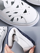 preiswerte Ballerinas für Damen-Rote, atmungsaktive Damen-Freizeitschuhe mit Lochmuster und weiter Passform – ideal für Alltag, Outdoor-Aktivitäten und Reisen.