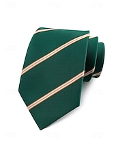 お買い得  結婚 ACC-メンズポリエステルストライプネクタイ、クラシックフォーマルビジネス＆ウェディングパーティーアクセサリー、複数の色、男性のためのエレガントなプロフェッショナルスタイル