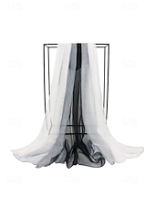 billige Ferietilbehør-Dameskjerf i bohemsk gradientstil i chiffong, flerfarget, lett polyestersjal for fritidsbruk, reise, ferie, strand og resortstil