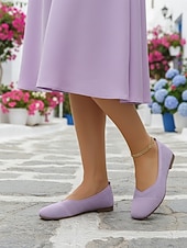 halpa Naiset-naisten siniset ballerinat - kevyet, hengittävät, flyknit-materiaalista valmistetut, mukavat ja joustavat ballerinat toimistoon, matkoille, shoppailuun, lomalle ja jokapäiväiseen käyttöön