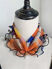 economico Accessori per le vacanze-sciarpa in chiffon di poliestere in stile bohémien da donna, stampe floreali multicolori, fascia versatile, perfetta per l'abbigliamento casual quotidiano e le vacanze al mare