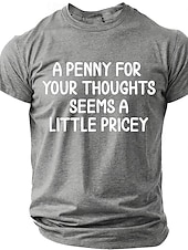  Męskie Zabawny slang Podkoszulek Krótki rękaw Podkoszulek Druk 3D Półgolf Koszula Moda Codzienny Codzienny Ulica Czarny Czerwony Lato Wiosna Odzież S M L XL XXL XXXL