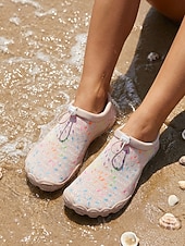 preiswerte Frauen-Damen-Badeschuhe zum Hineinschlüpfen – leichte, schnelltrocknende Barfuß-Aquaschuhe, atmungsaktive, rutschfeste Badeschuhe für Strand, Pool, Surfen, Reisen und Garten &amp;Outdoor-Aktivitäten
