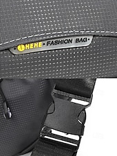 Χαμηλού Κόστους Ανδρικές τσάντες-Ανδρική τσάντα μέσης από νάιλον, πολύχρωμη τσάντα μέσης μεγάλης χωρητικότητας με πολλαπλές τσέπες, ρυθμιζόμενη ζώνη, τσάντα χιαστί στήθους για καθημερινή χρήση, πεζοπορία, υπαίθρια αθλήματα και ταξίδια