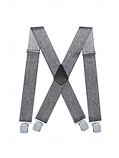 billige Bryllup ACC-Elastiske justerbare seler i polyester for menn i flere farger for bryllupsfester, kontorpendling, forretningsantrekk og formell bruk