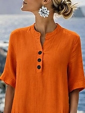 Χαμηλού Κόστους Βασικά Ψεύτικα Φορέματα-Γυναικεία Μίντι φόρεμα Φόρεμα σε γραμμή Α Καθημερινό Καθημερινά Κανονικό Σκέτο Μισό μανίκι Ζιβάγκο Θαλασσί Μαύρο Βυσσινί Πορτοκαλί Καλοκαίρι Άνοιξη