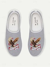  Patriotische, atmungsaktive Mesh-Sneaker für Herren zum Hineinschlüpfen – Adler- und Flaggenmotiv für Paraden, den 4. Juli, den 250. Jahrestag der USA und nationale Feierlichkeiten