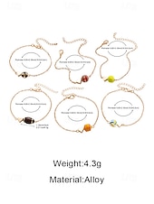cheap Accessories-Women's Soccer Ball Pendant Necklace Bracelet Set Alloy Fan Jewelry in Multiple Ball Styles for Soccer Matches, Sports Fans, Casual Daily Wear &amp; Travel Vacation