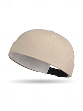 economico Accessori per le vacanze-Cappello senza tesa da uomo in tessuto ad asciugatura rapida: taglia regolabile, opzioni multicolore, elegante e comodo, ideale per l'uso quotidiano casual e per i viaggi all'aperto