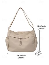 economico Borse a Tracolla-borsa singola da donna in nylon hobo crossbady – grande capacità, tracolla regolabile, leggera, versatile per l'uso quotidiano casual e per i viaggi all'aperto – disponibile in più colori