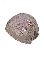 halpa Naisten hatut-Naisten boho-pitsihattu, kevyt ja hengittävä polyesteri, monivärinen, 3D-kukkakoriste, tyylikäs loma- ja vapaa-ajan asu, täydellinen matkoille ja arkikäyttöön