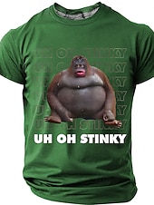  Homens Gíria engraçada Camiseta Manga Curta Camiseta Impressão 3D Gola Redonda Camisa Moda Diário Diário Rua Azul Roxo Verão Primavera Roupa S M L XL XXL XXXL